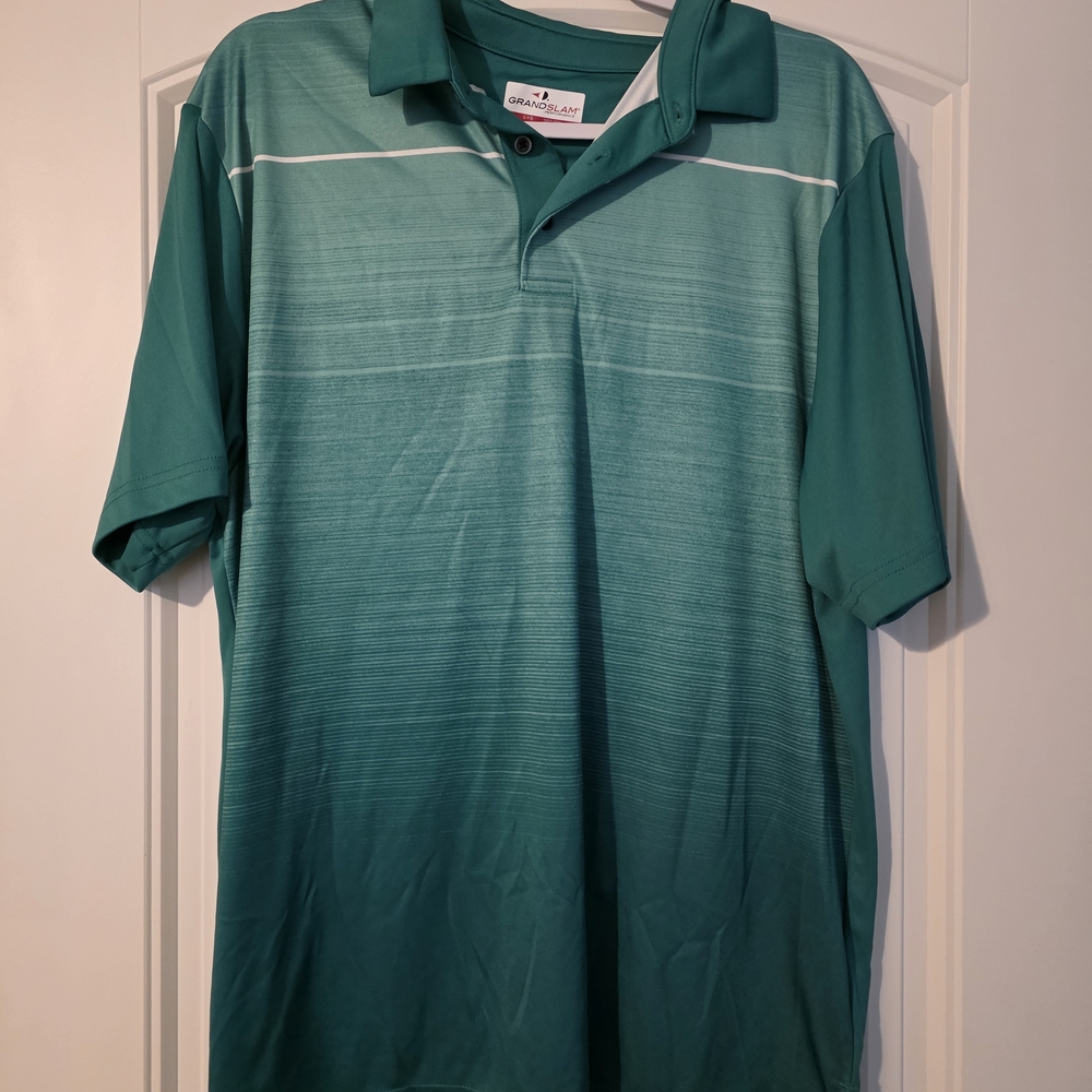 Men's Green Polo Shirt For GOLF